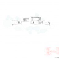 The second floor plan for (Re)forming Duichuan Tea Yards centre by O-office Architects