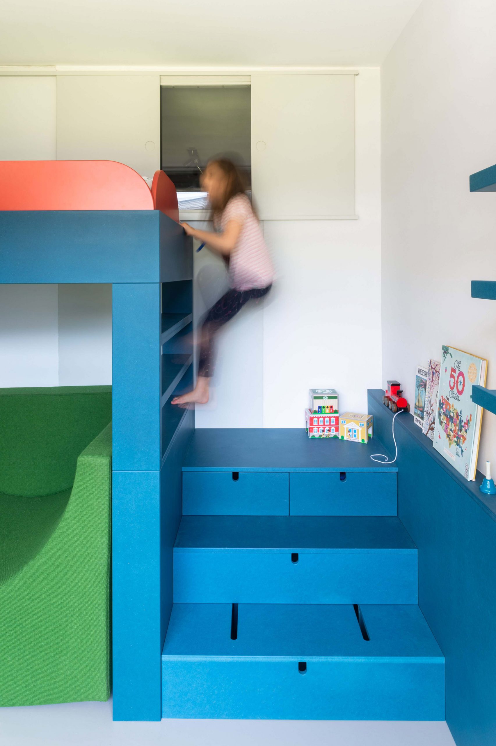 Colourful bunk bed