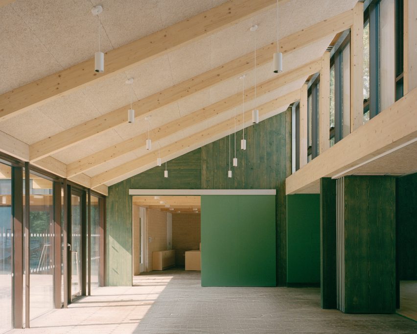 Interior of Sands End Arts and Community Centre by Mae Architects