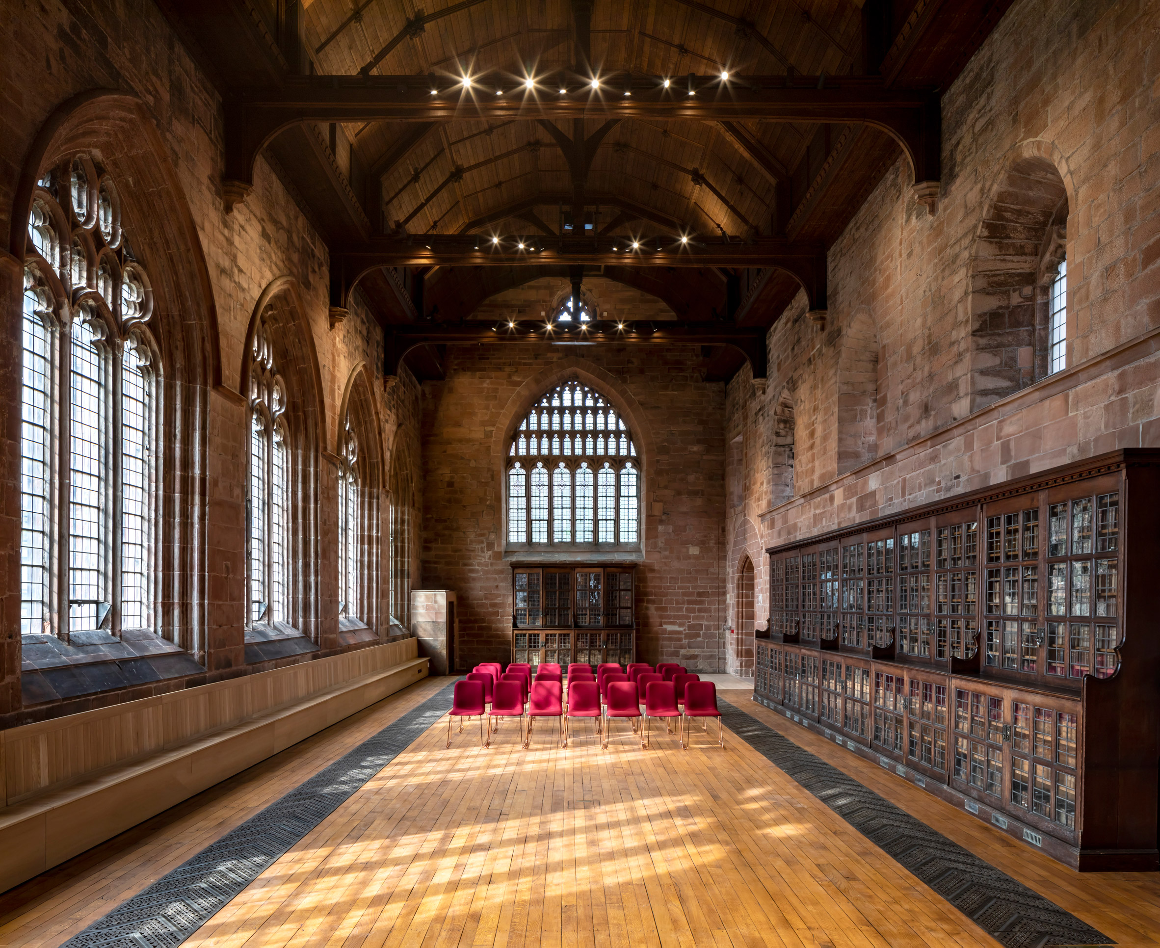 The events space in The Fratry at Carlisle Cathedral by Feilden Fowles