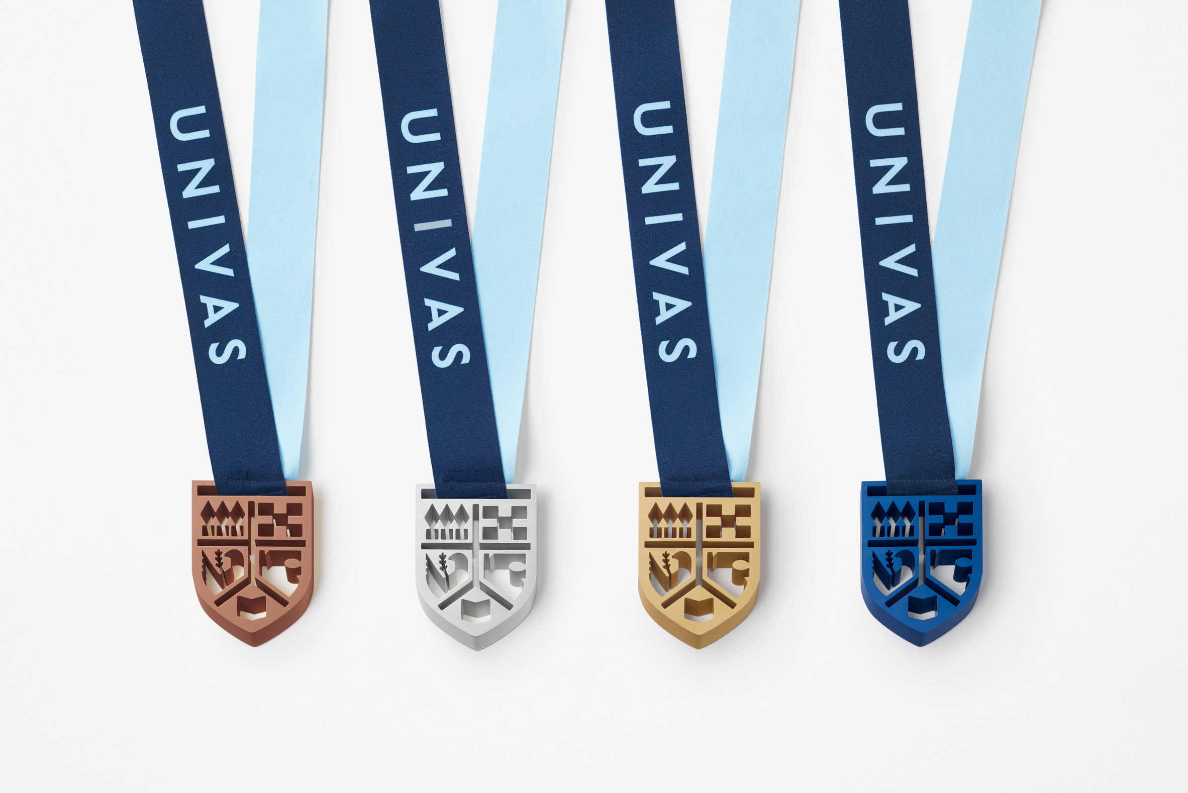 Medals by Nendo for UNIVAS