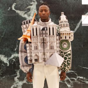 Virgil creates Paris landmark and skyscraper jackets for Louis Vuitton