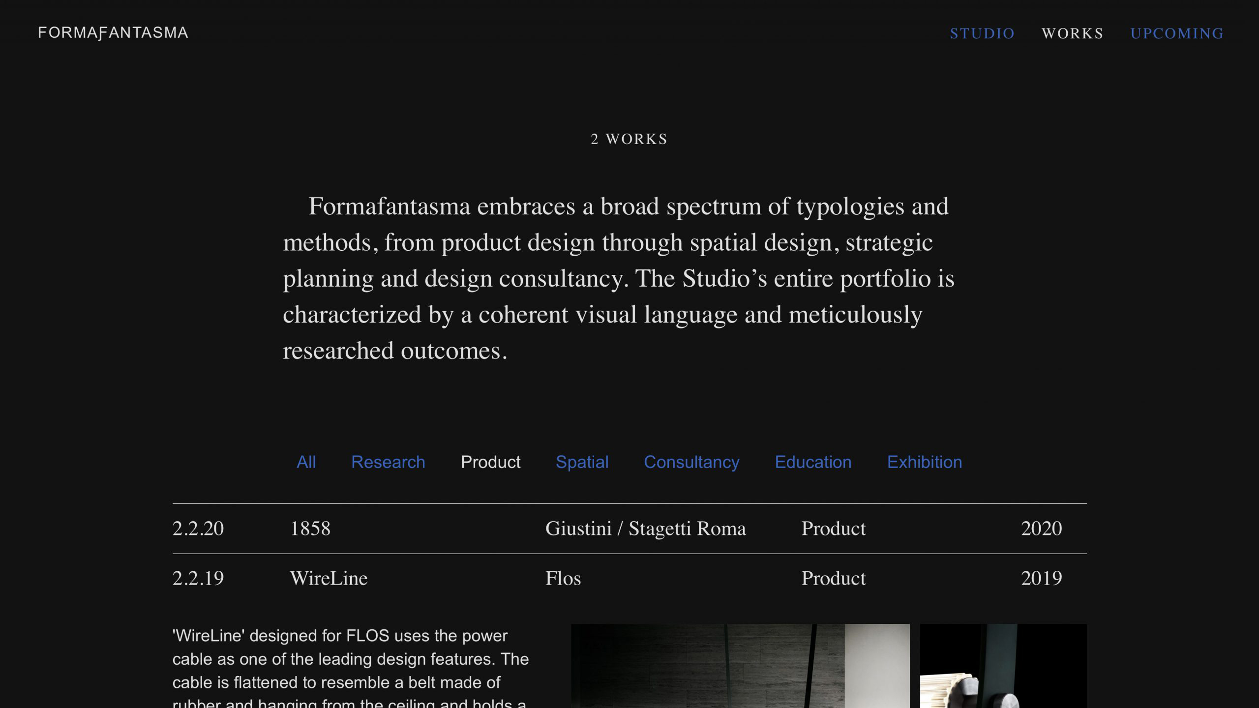 Formafantasma's website