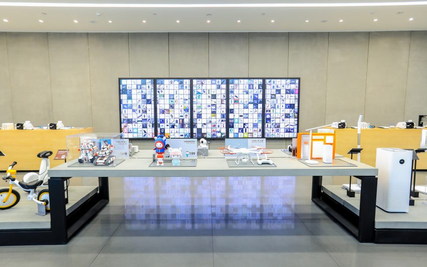 Interior of Xiaomi flagship store in Shenzhen