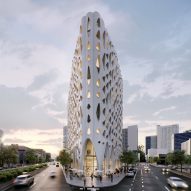 Studio Gang reveals design for hotel with scalloped facade in Denver
