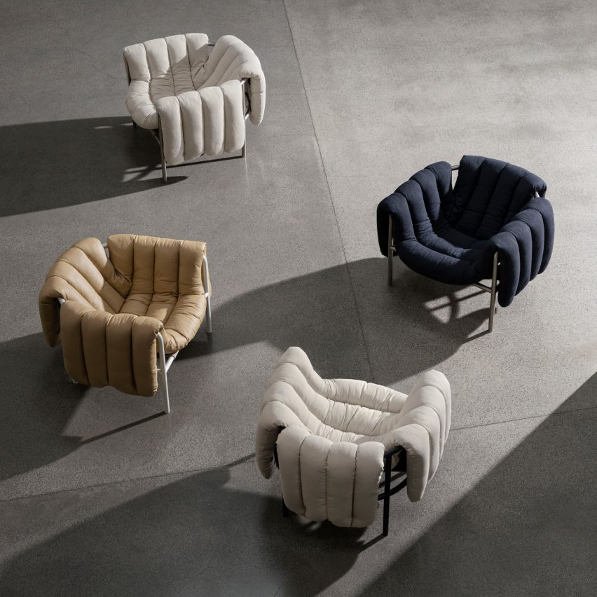 Puffy lounge chair by Faye Toogood for Hem