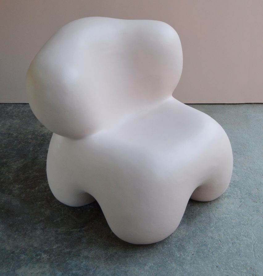 A chubby pink chair by Studio Noon