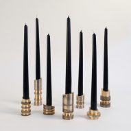 Army of Me solid bronze candle holders by William Guillon