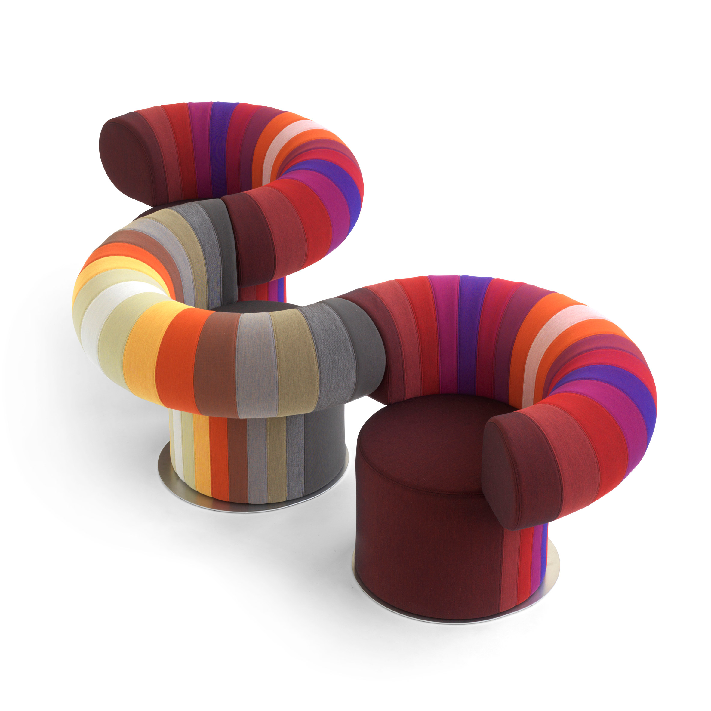 Two lounge chairs by Bla Station