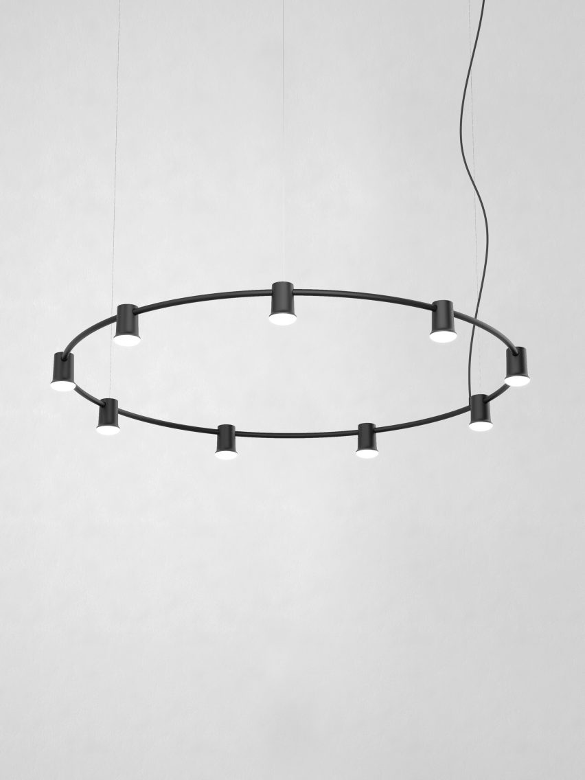 Jens Fager's Compose Rail for Zero Lighting in black 