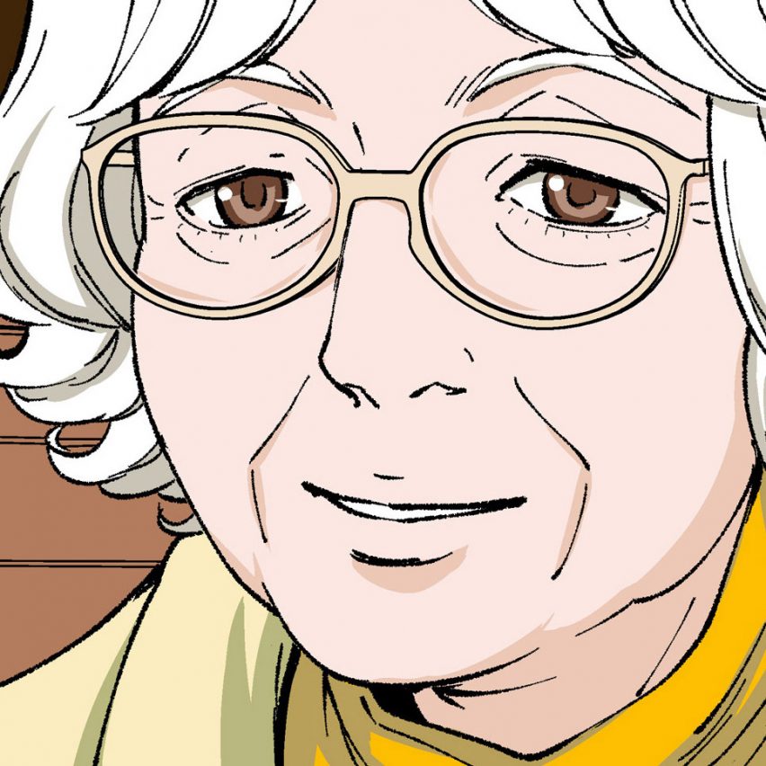 Manga-style picture of Denise Scott Brown