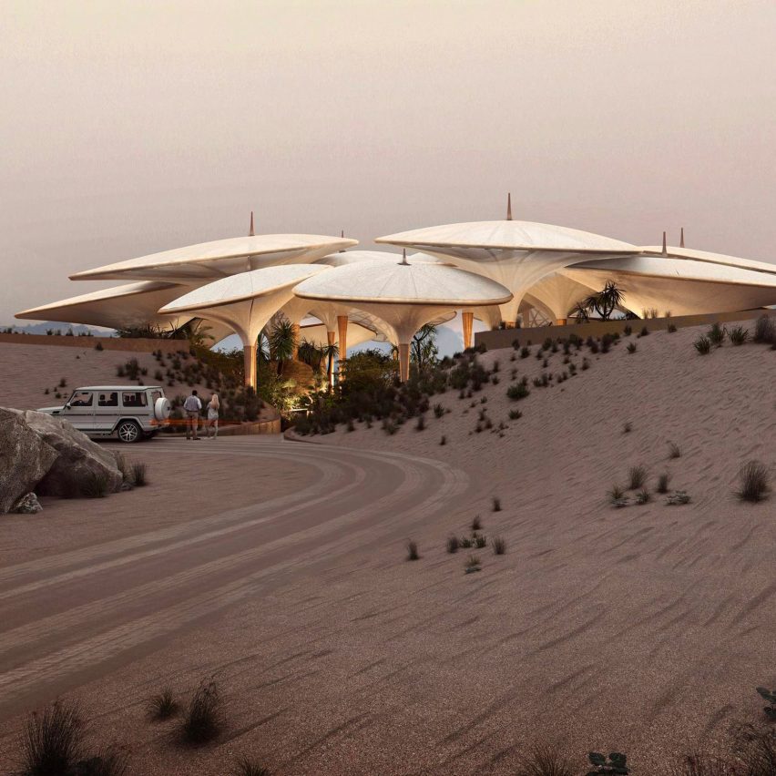 Foster + Partners' hotel to be built amid Saudi Arabian sand dunes