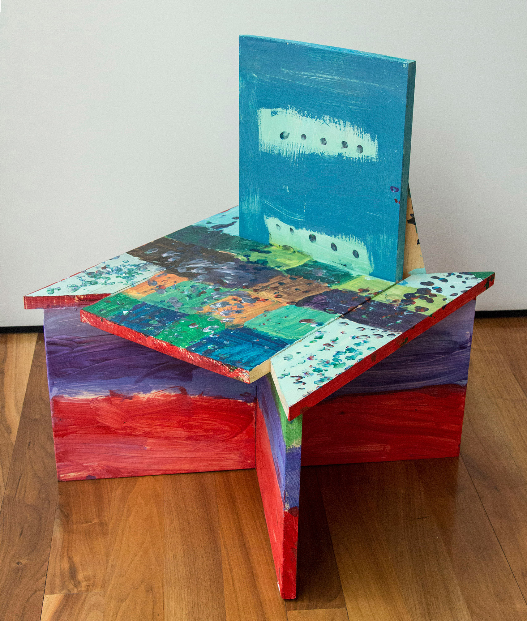 Colourful seating design from Bruce Edelstein's workshop at Trinity School