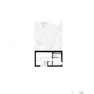 Living space and terrace in House and the River by After Party first floor plan