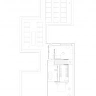 The first floor plan of House in Bearsden by McGinlay Bell