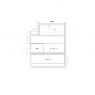 Section for House T by Suppose Design Office