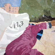 Hugo McCloud’s artworks use plastic bags instead of paint