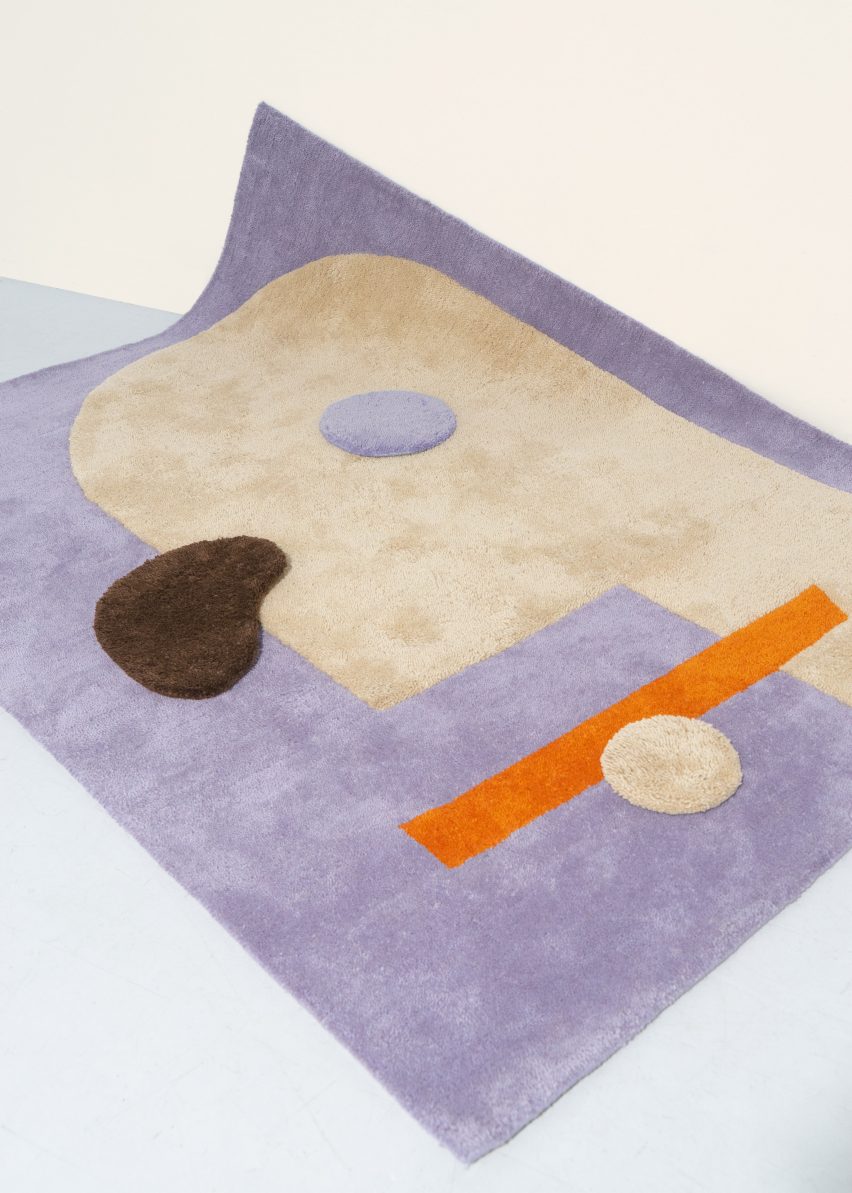 Lilac Playground rug from Petite collection by Layered