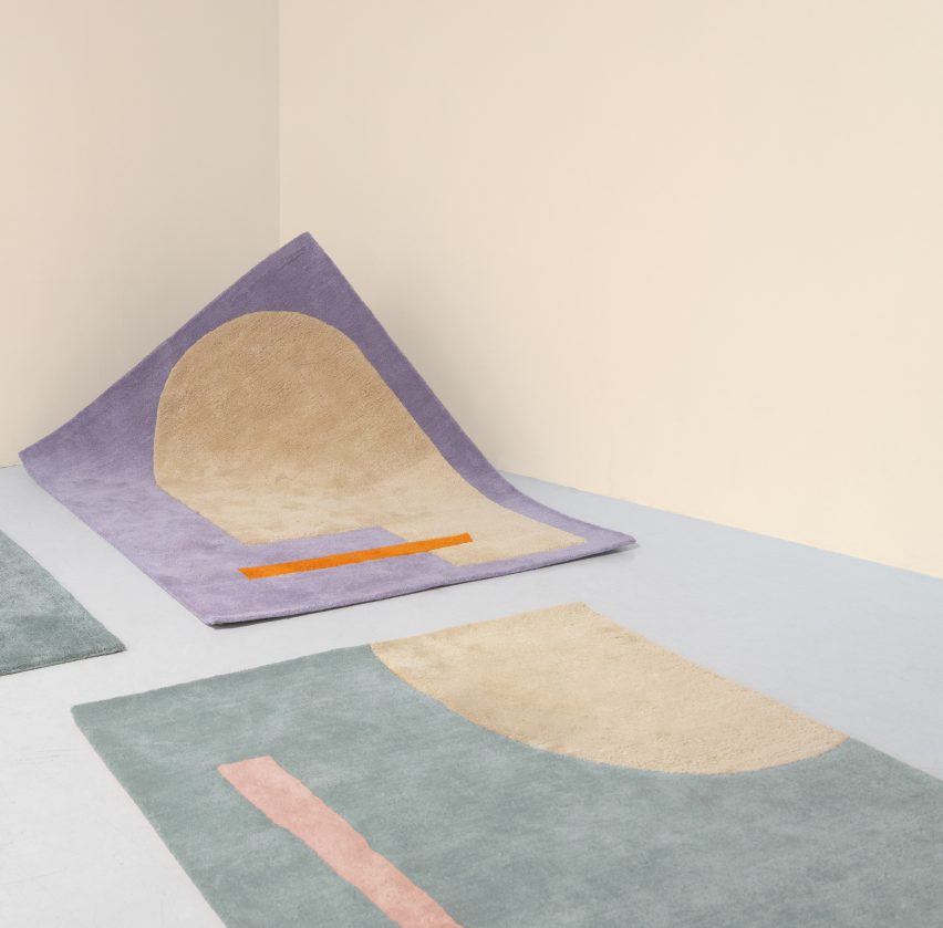 Playground and Canvas rugs from the Petite collection