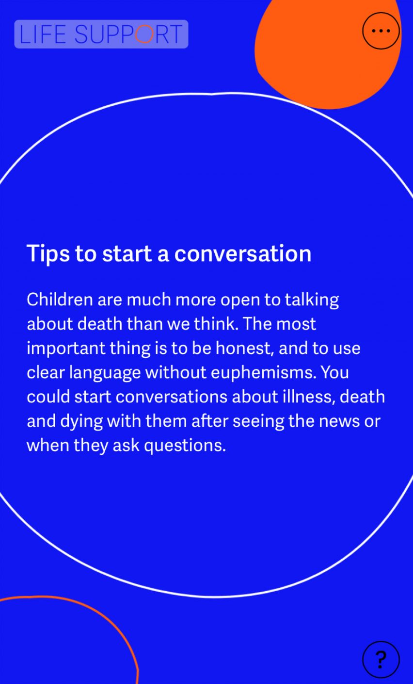 Tips to start a conversation with children about end of life