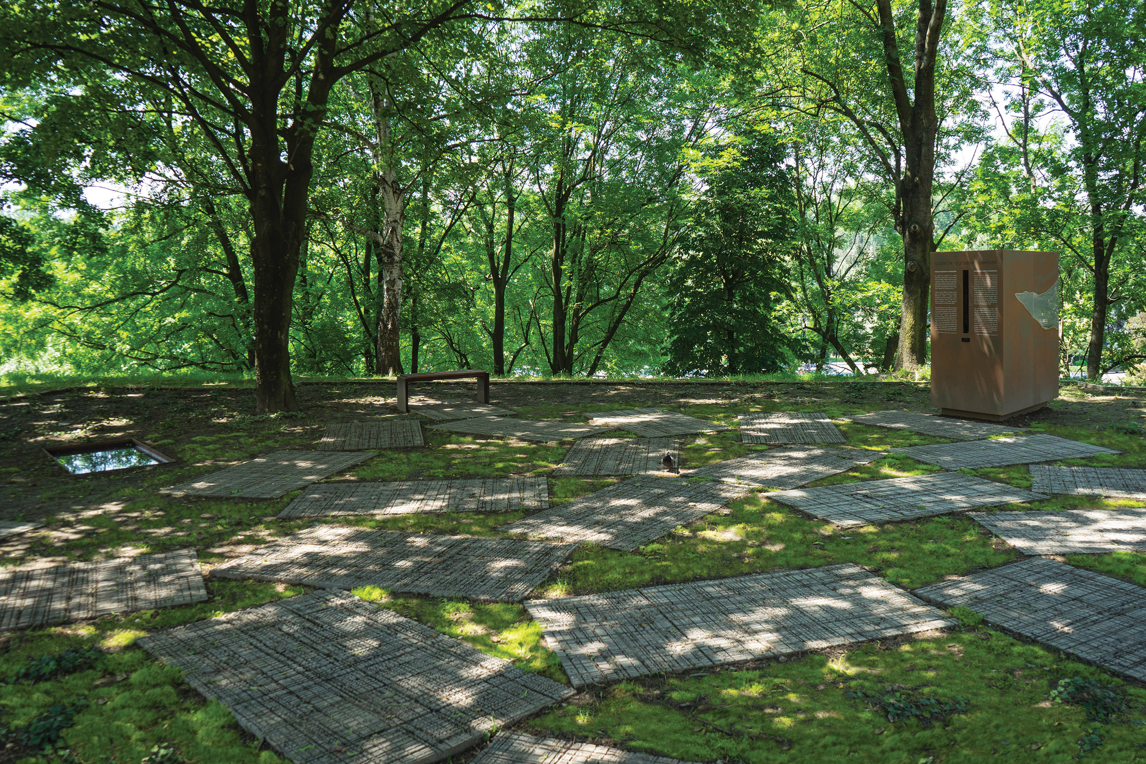 Memorial park in Oświęcim