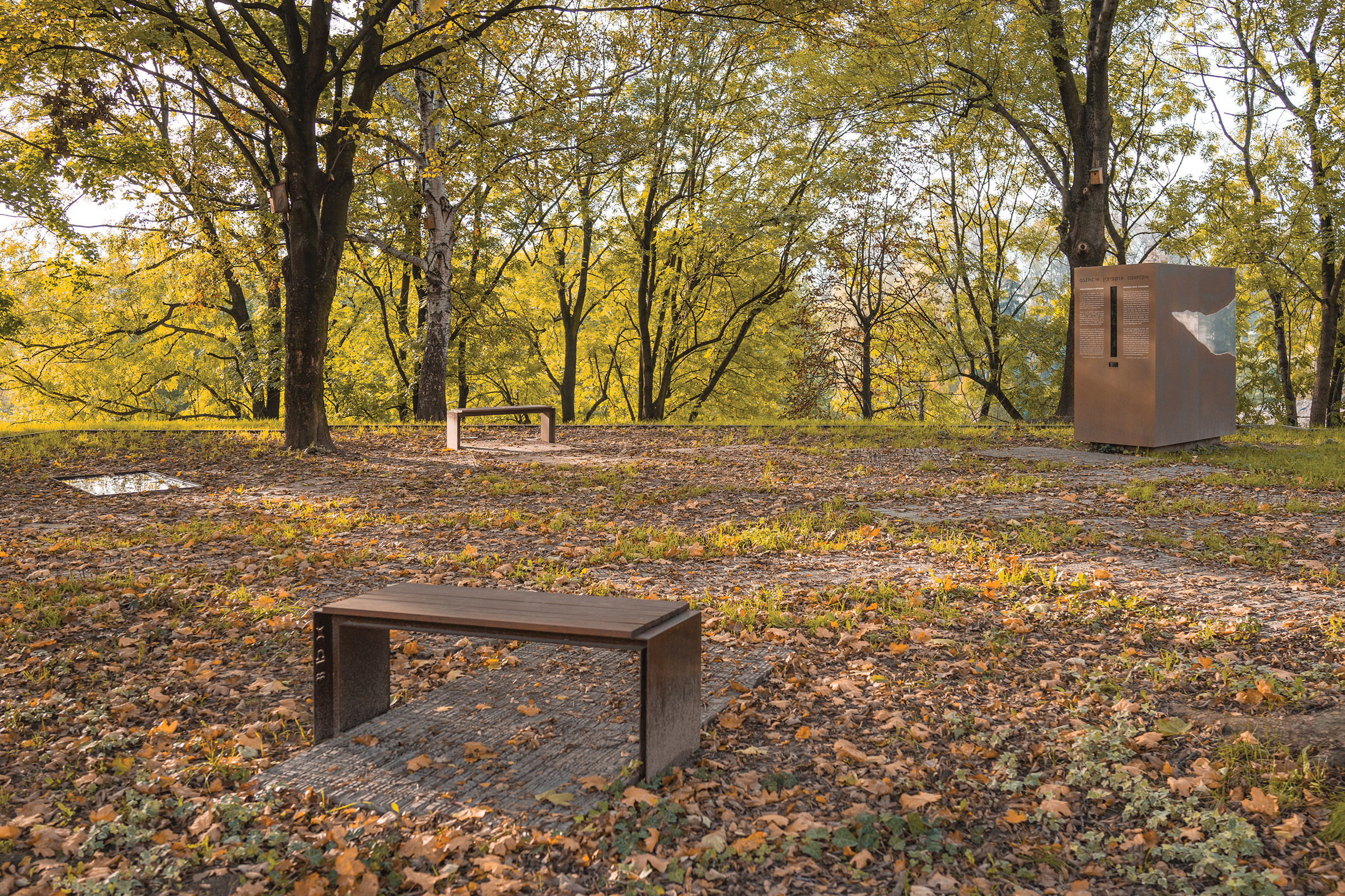 Memorial park in Oświęcim near Auschwitz