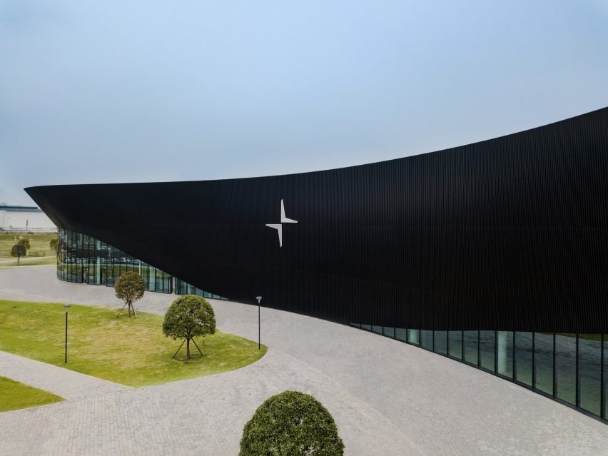 A car factory with black-steel cladding