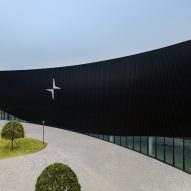 A car factory with black-steel cladding