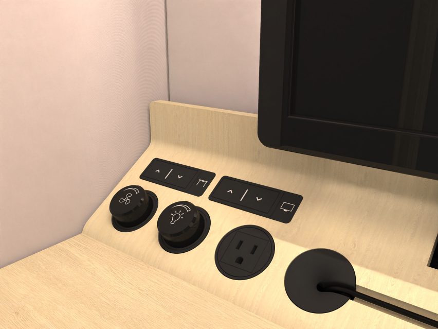 The control panel of a Residence Connect booth