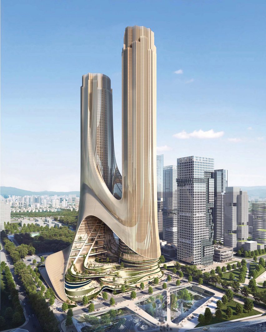 中国深圳，扎哈·哈迪德建筑事务所设计的C楼