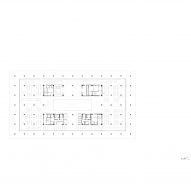 Second floor plan of Tainan Public Library by Mecanoo and MAYU Architects