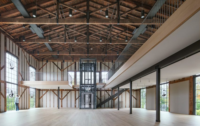 Interior of church conversion by Skolnick Architecture and Design Partnership