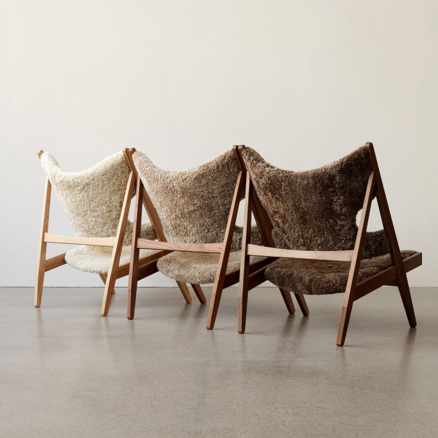 Knitting lounge chair by Ib Kofod-Larsen via Menu
