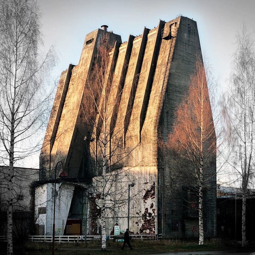 A silo designed by Alvar Aalto in Oulu