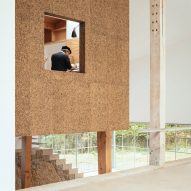Ten interiors with textured cork-covered walls