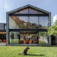 Grey stone clads Casa Texcal in Mexico by HGR Arquitectos