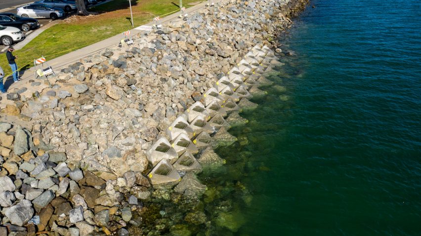 Man-made rock pools installed at San Diego Bay