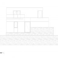 Side elevation of Corner House by Studio 304