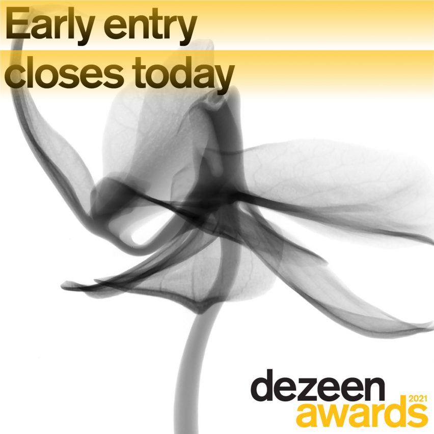 Dezeen Awards 2021 early entry closes today