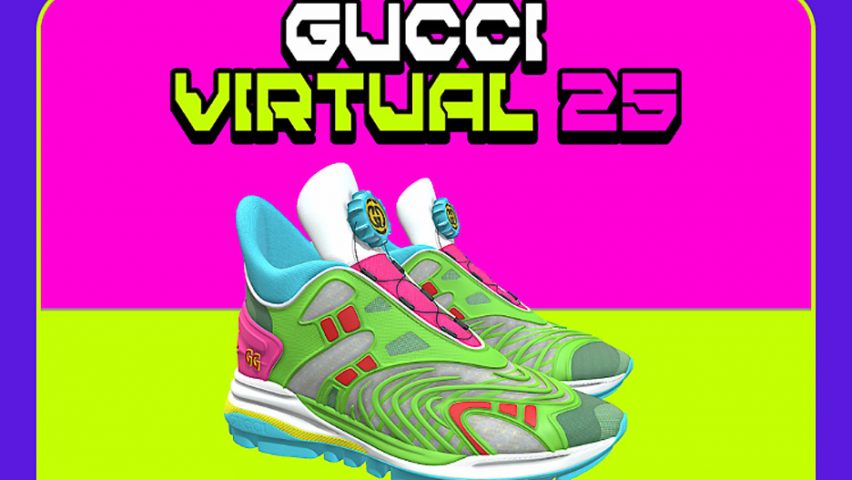 Gucci Virtual 25 trainer in collaboration with Wanna