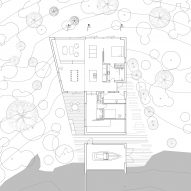 The ground floor plan of Holiday Home by Thingvallavatn by KRADS