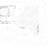 Ground floor plan for Ibsen Library by Kengo Kuma and Associates