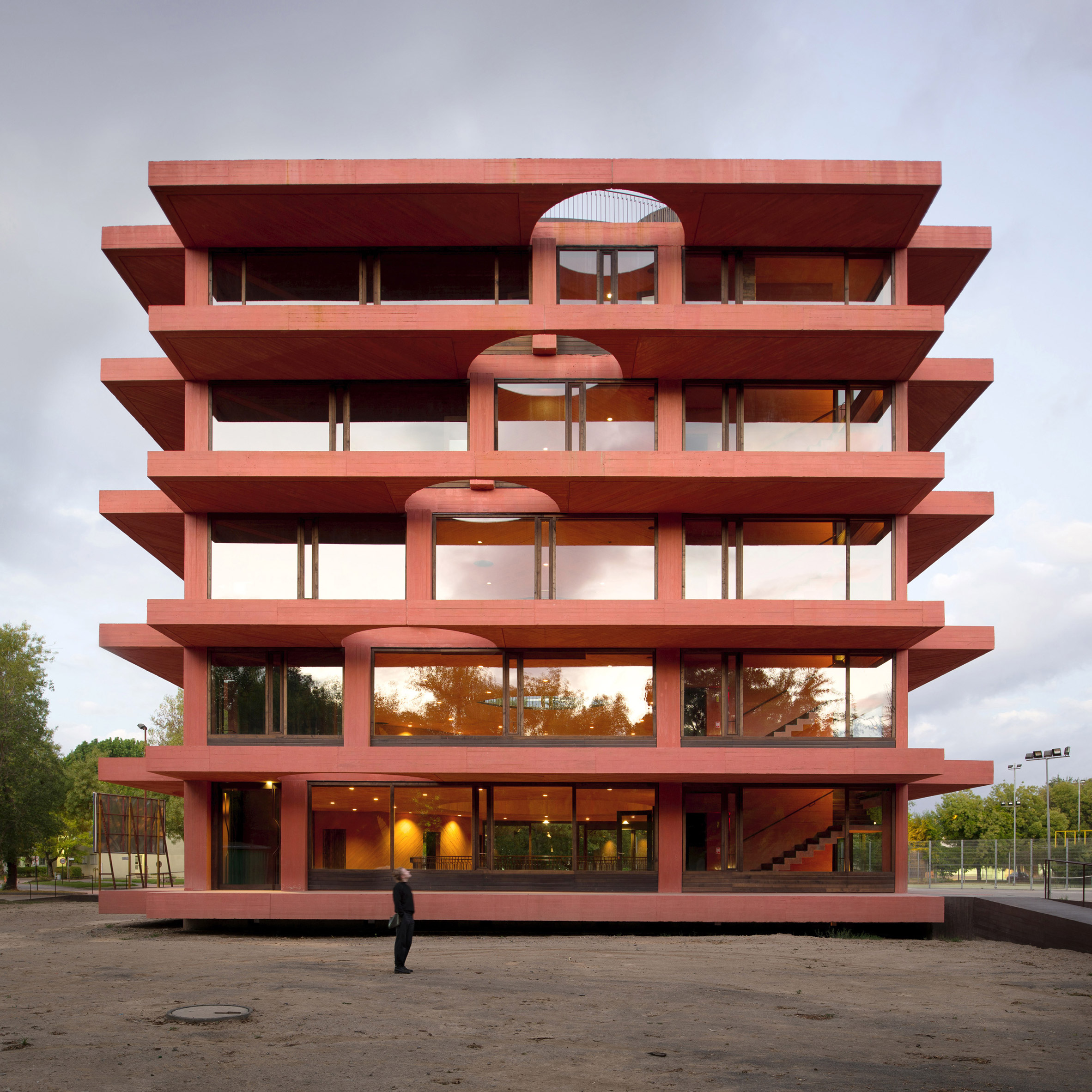 Exterior of INES innovation centre by Pezo von Ellrichshausen