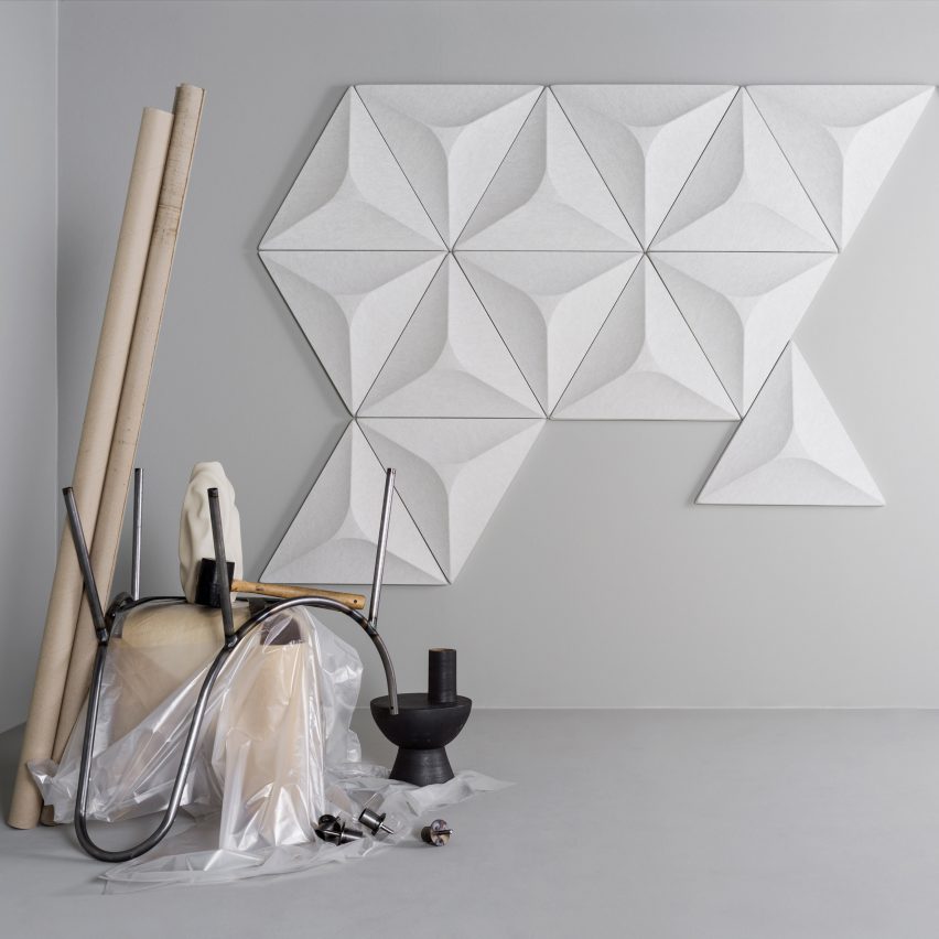 A group of geometric acoustic panels