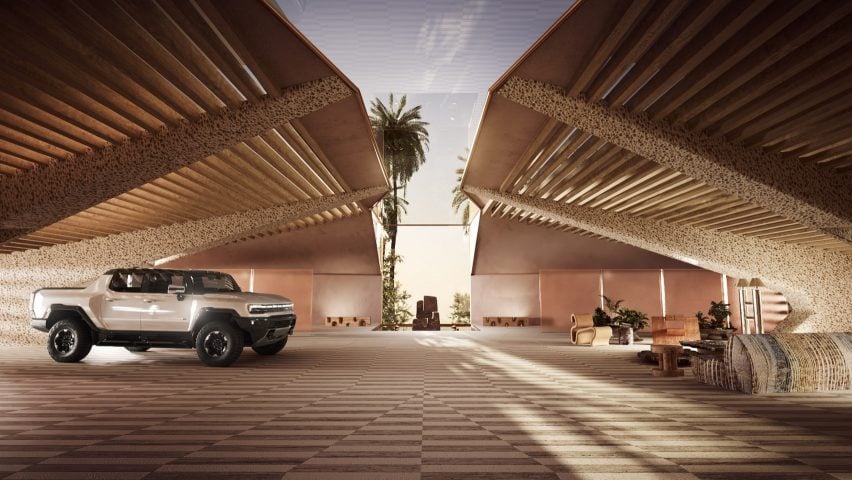 Hummer EV virtual design interior for California