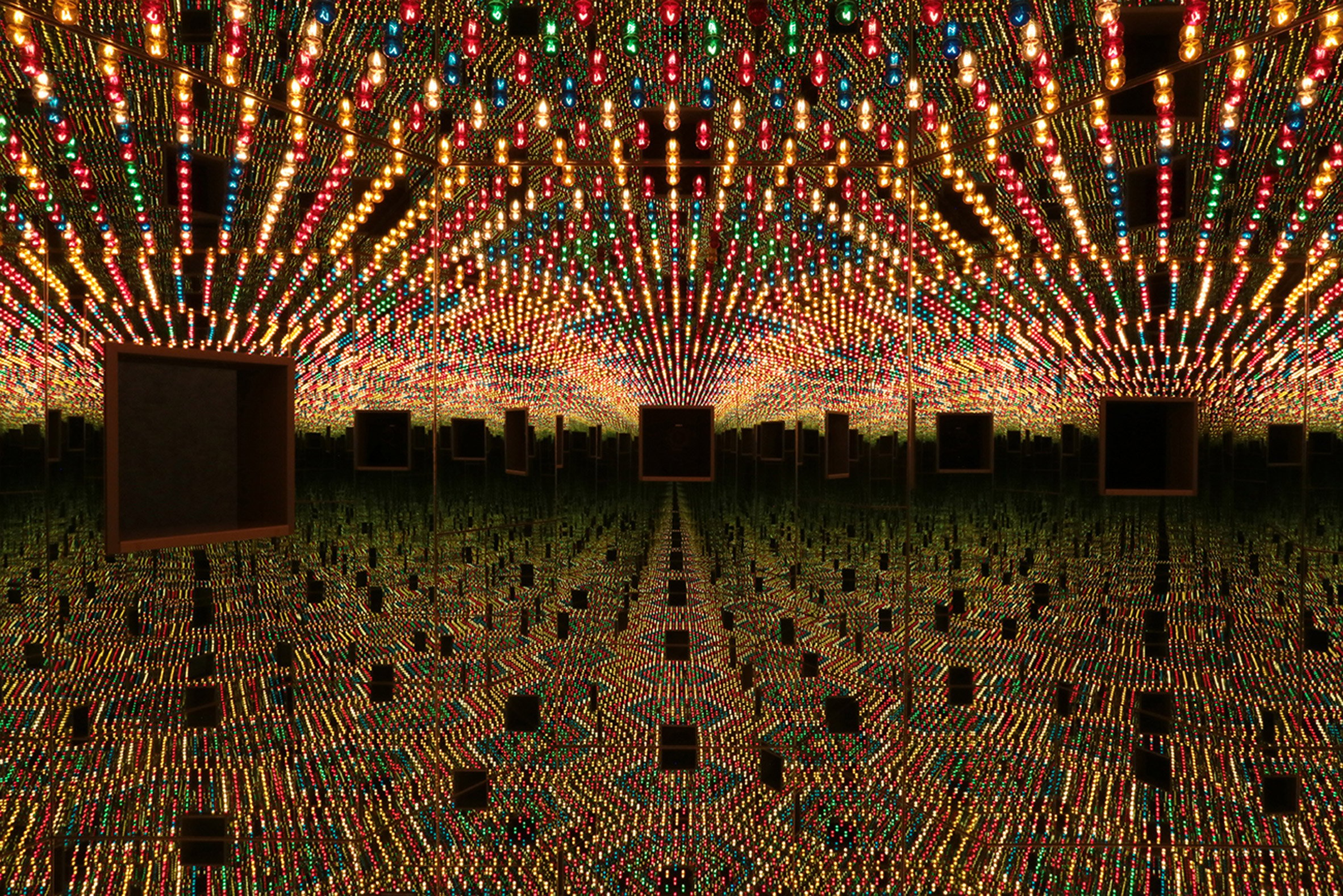 Yayoi Kusama's Infinity Mirror Room Love Forever from Dezeen Events Guide April 2021