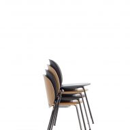 Stacked Trioo 1 chairs by Johannes Foersom and Peter Hiort-Lorenzen for Lammhults