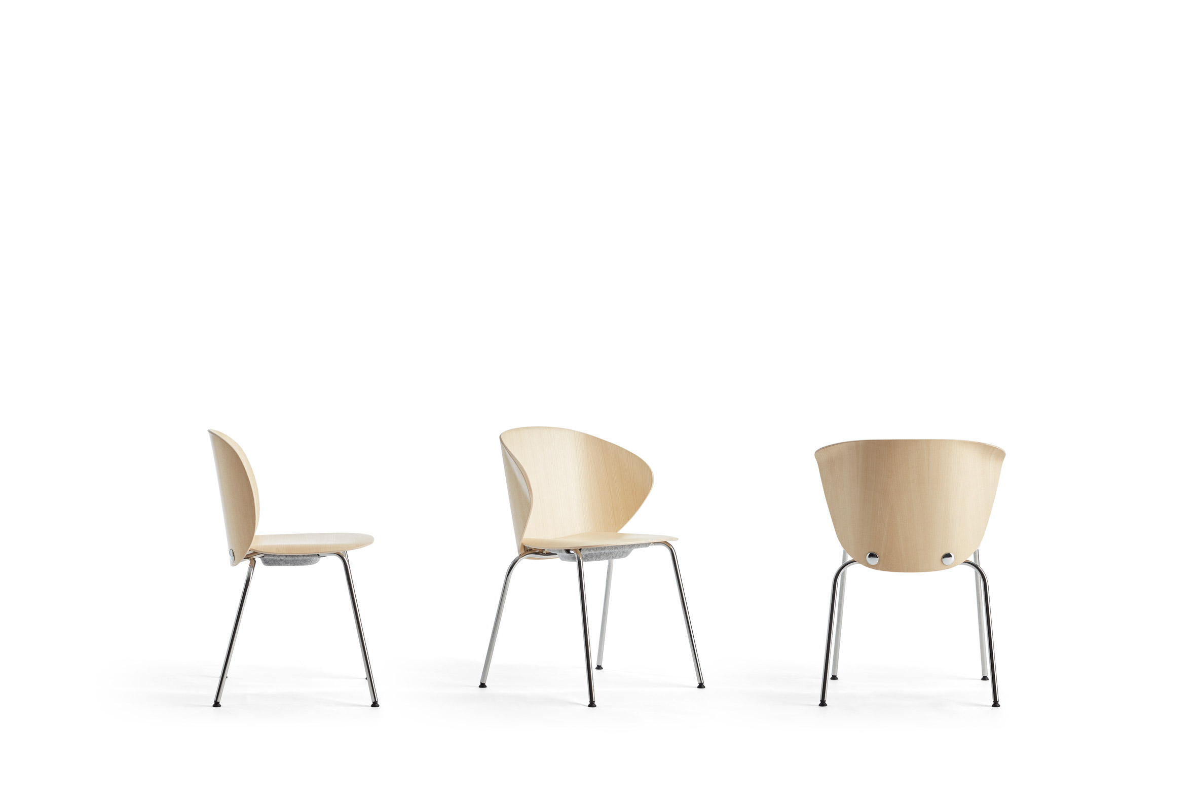 Trioo chairs by Johannes Foersom and Peter Hiort-Lorenzen for Lammhults