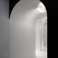A cavernous corridor