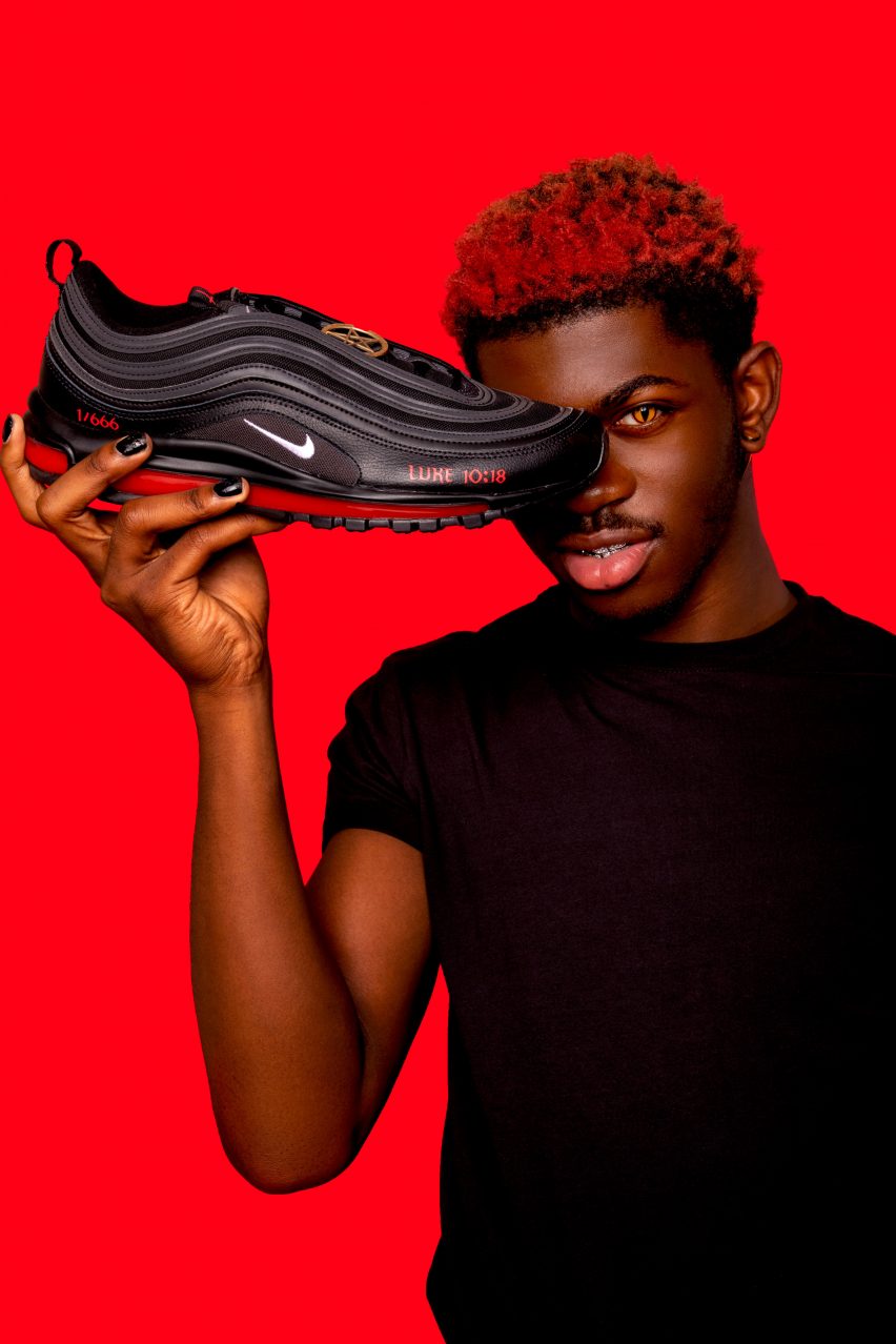Lil Nas X and customised Nike Air Max 97s